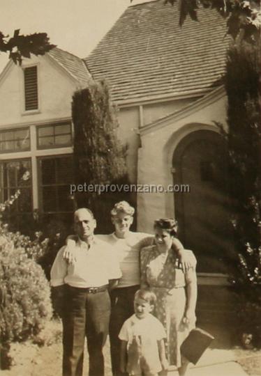 Peter Provenzano Photo Album Image_copy_190.jpg - From left to right: Joe, Peter, Mary, and Joey Schiro. Sacramento, California - 1942.